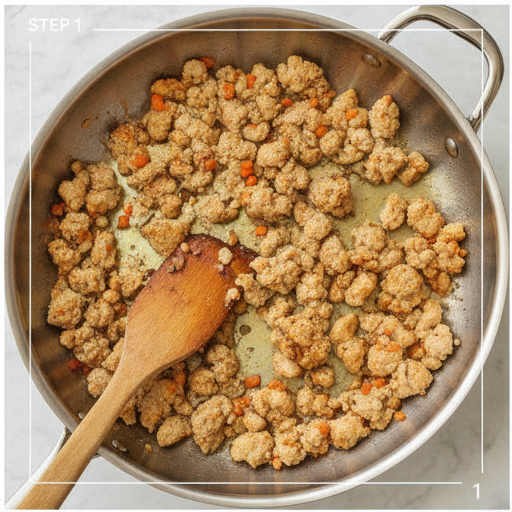 peanut chicken lettuce wraps - step 1