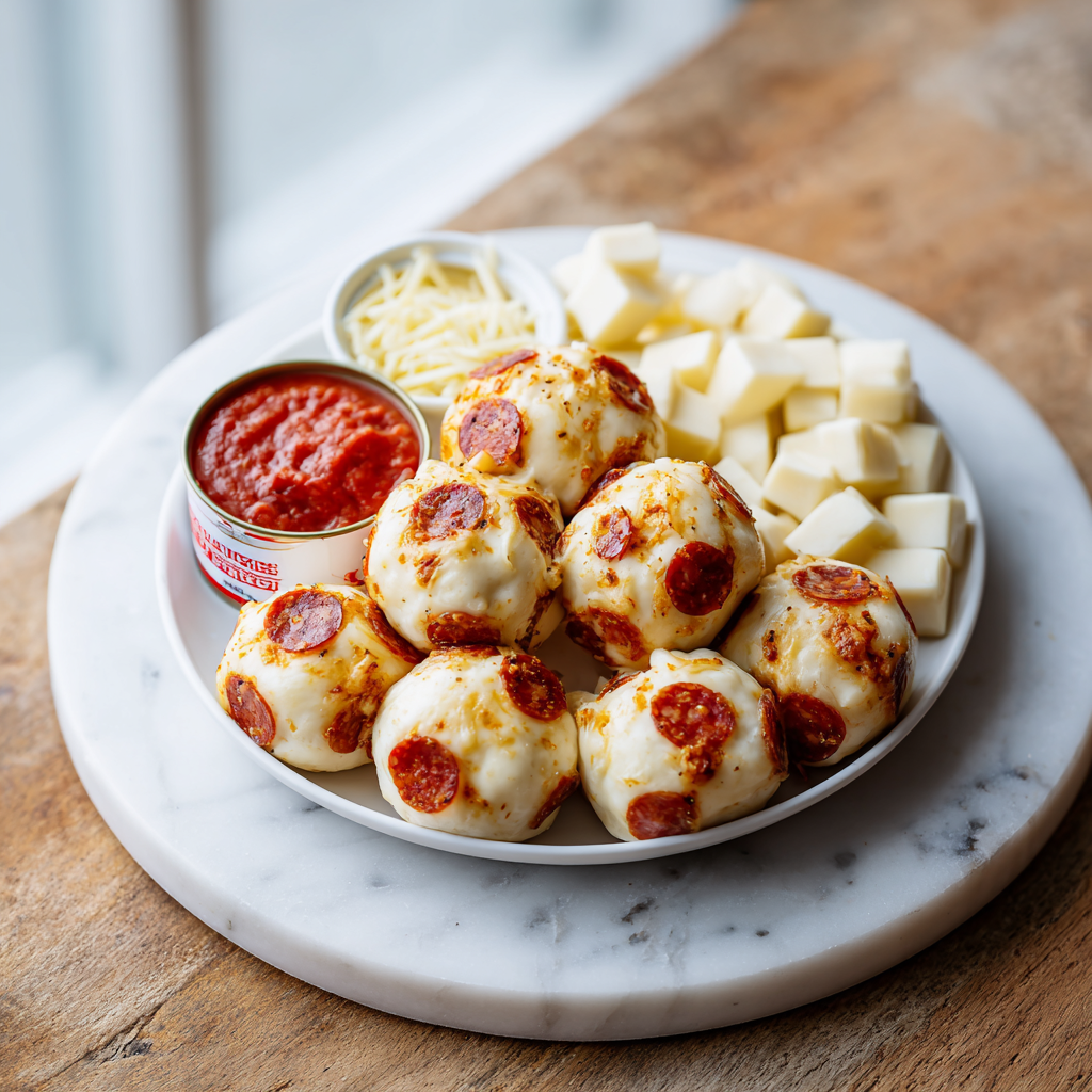 pizza bombs - main ingredients