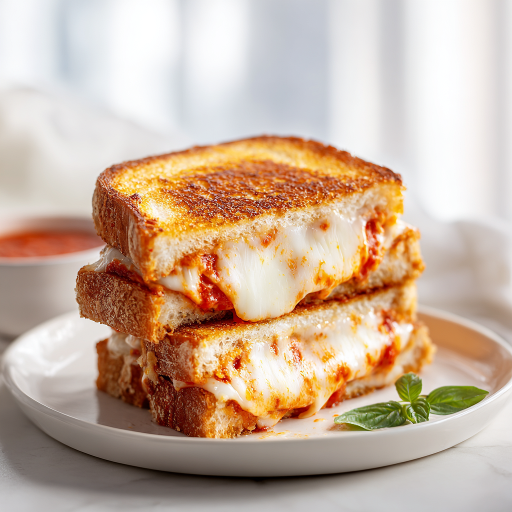 pizza grilled cheese - final presentation