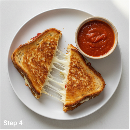 pizza grilled cheese - step 4