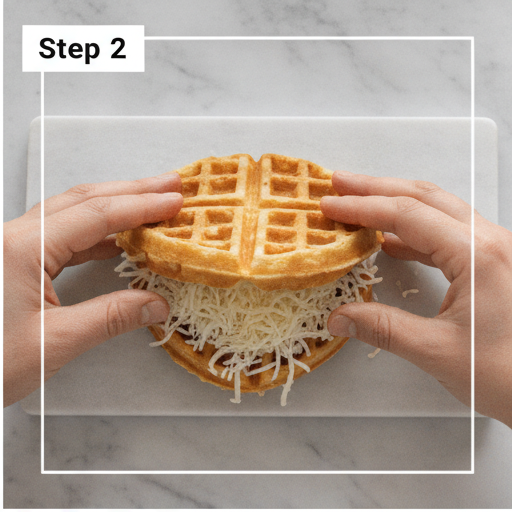 pizza waffles - step 2