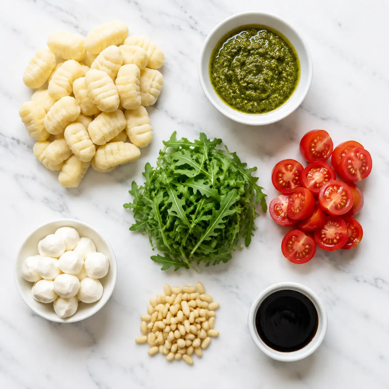 roasted gnocchi salad - main ingredients
