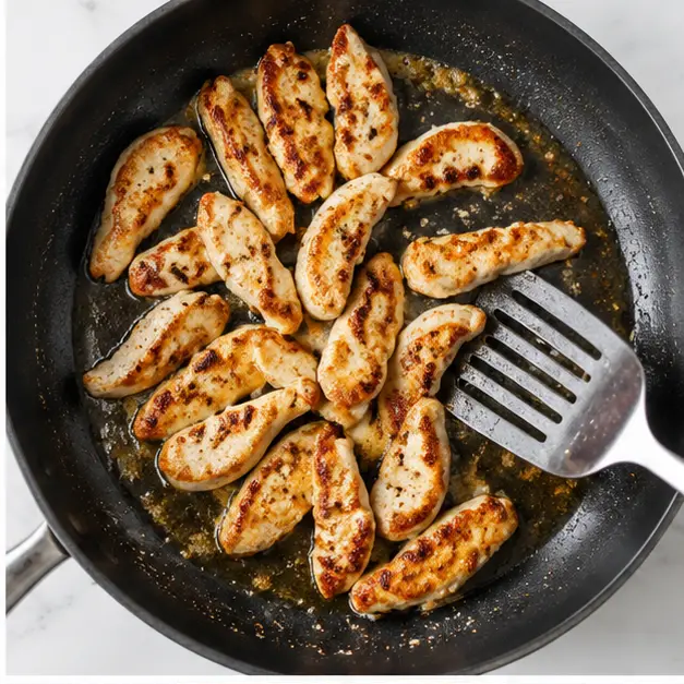 Step 2: Sear chicken pieces