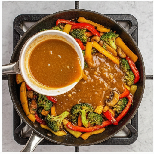 stir fry vegetables - step 3