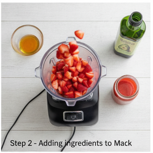 strawberry vinaigrette - step 2