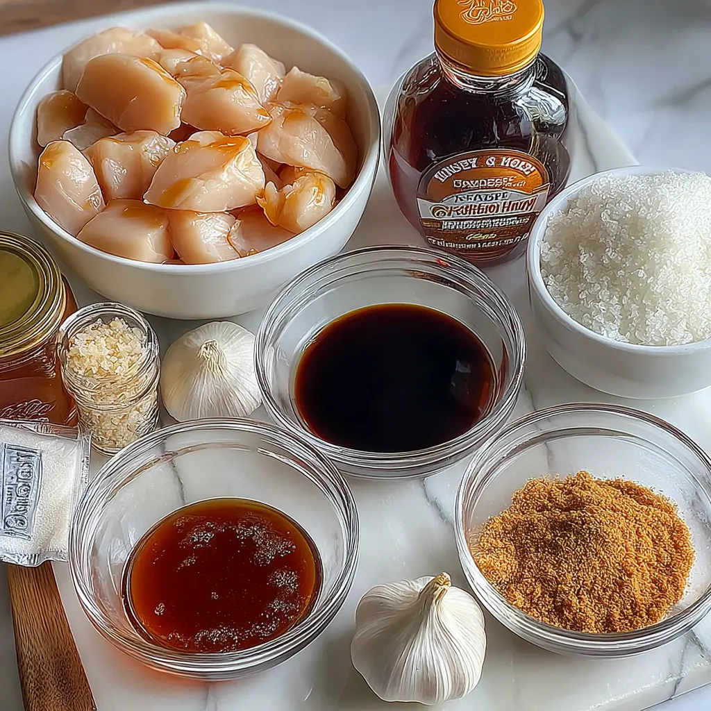 teriyaki chicken - main ingredients