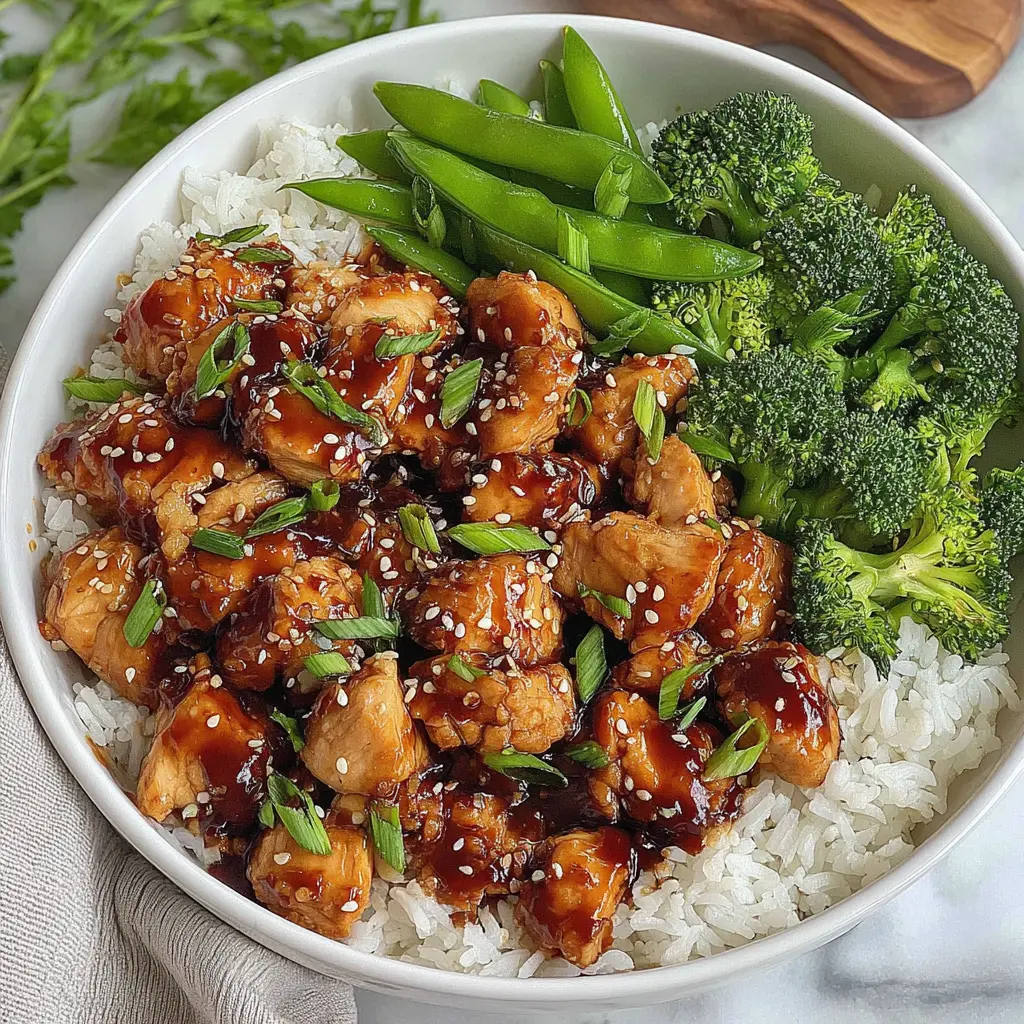 teriyaki chicken - final presentation