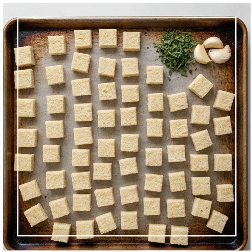 tomato soup with garlic and sage croutons - step 1