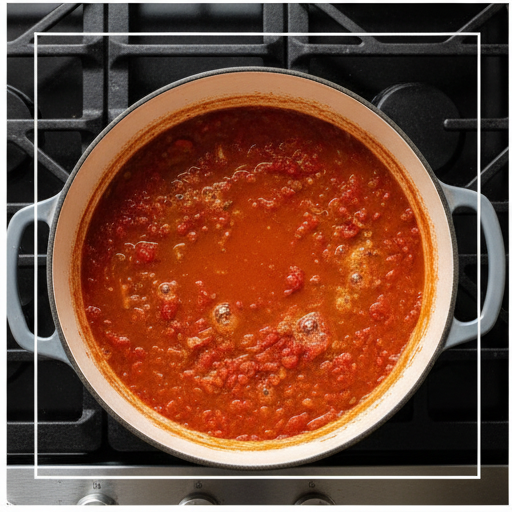 tomato soup with garlic and sage croutons - step 3