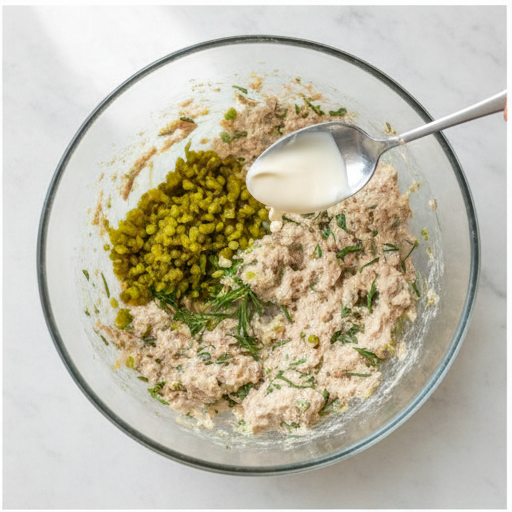 tuna salad croissant sandwich - step 2