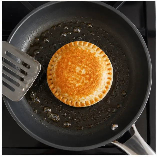 Step 3: Pan fry until golden brown