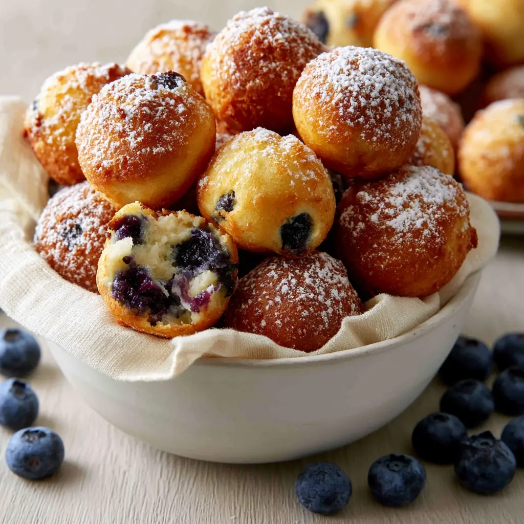 air fryer blueberry cottage cheese donut holes 971783557