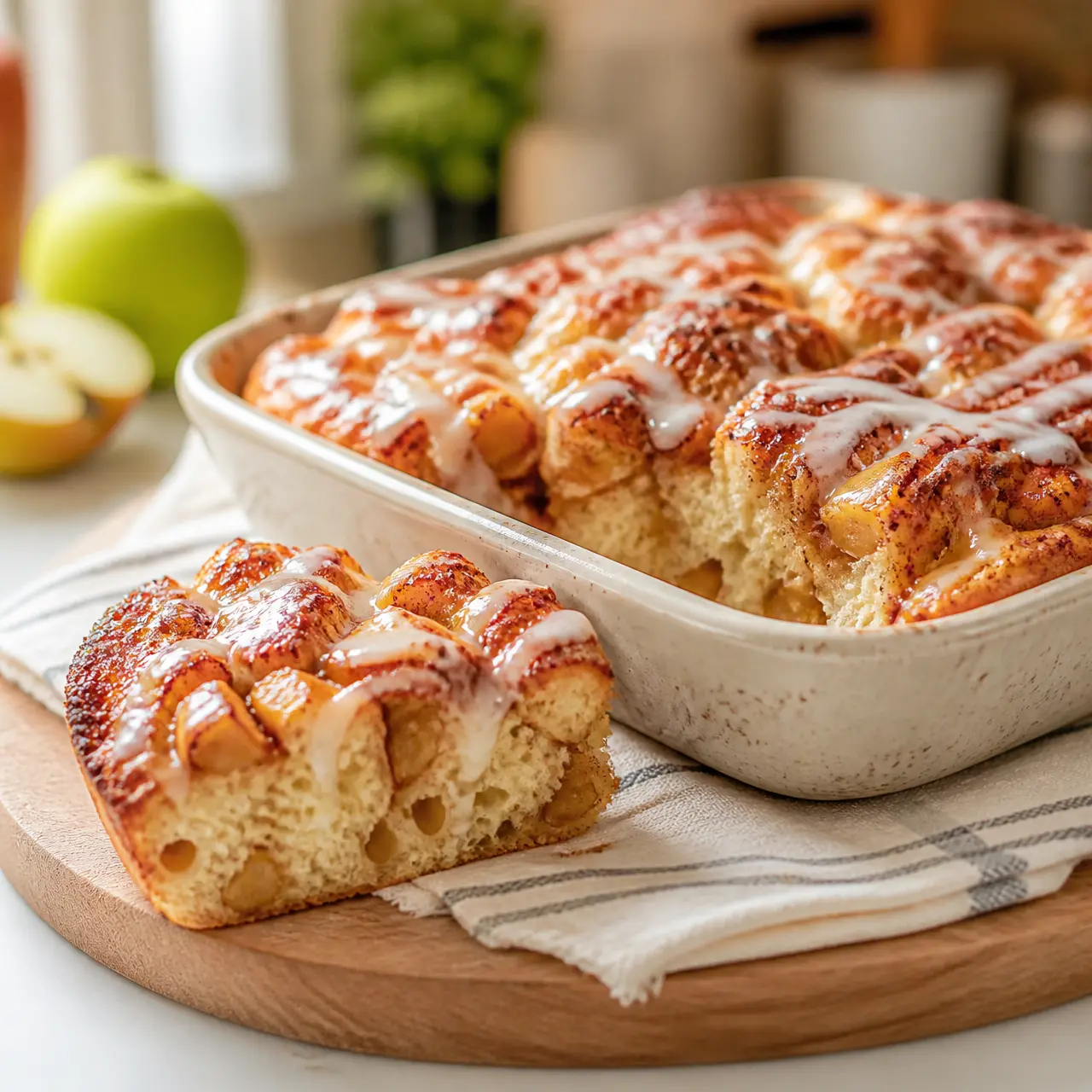 apple fritter focaccia - final presentation