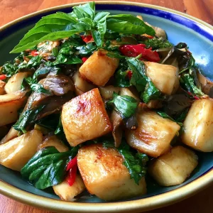 asian sauteed oyster mushrooms 417568427