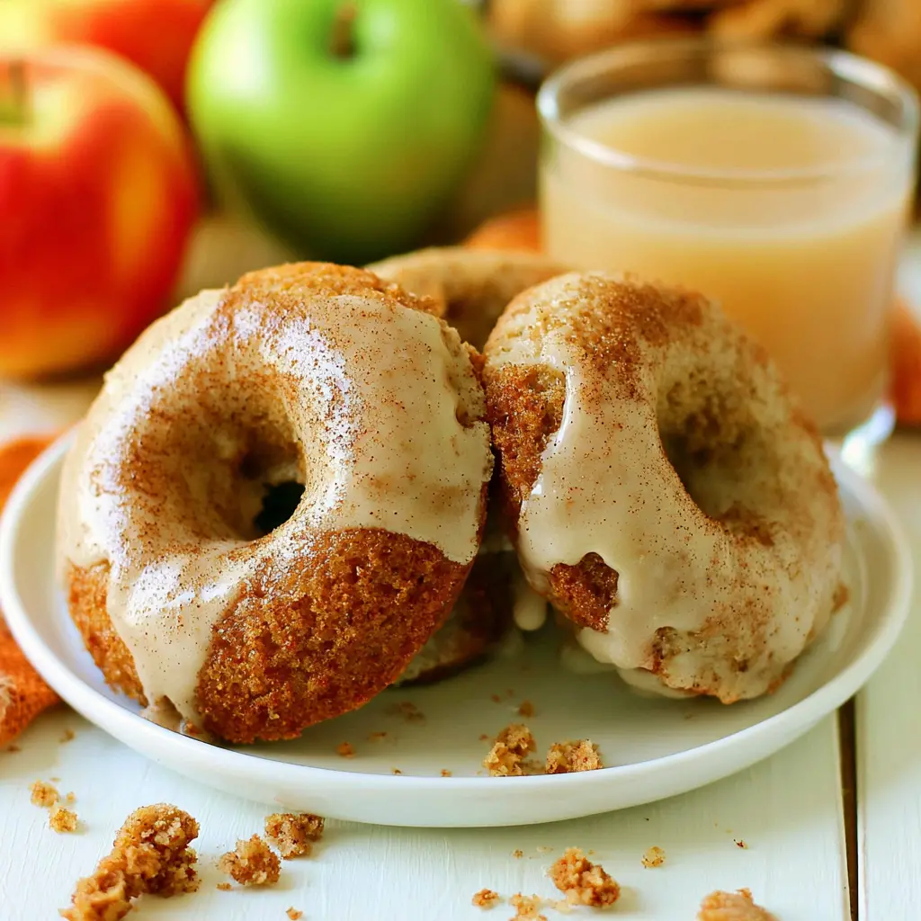 baked apple cider donuts - final presentation