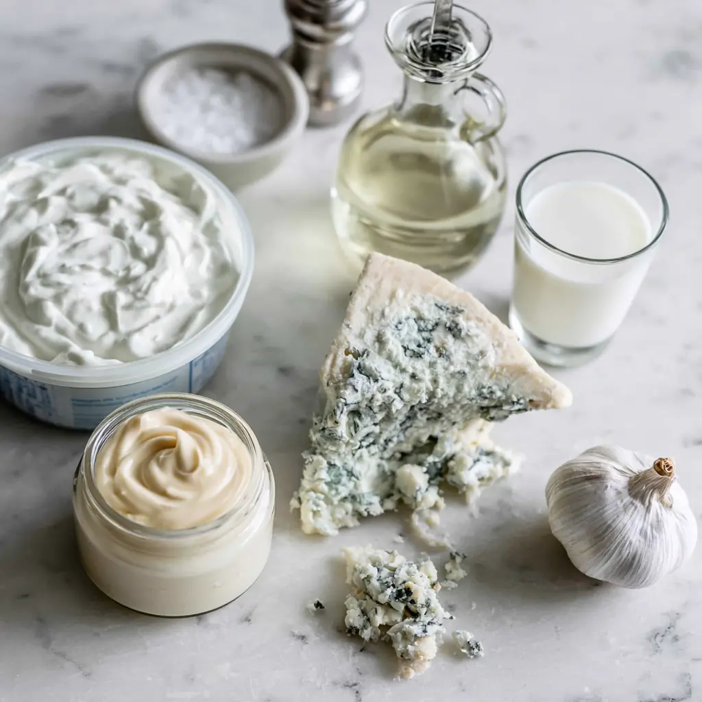 blue cheese dressing - main ingredients