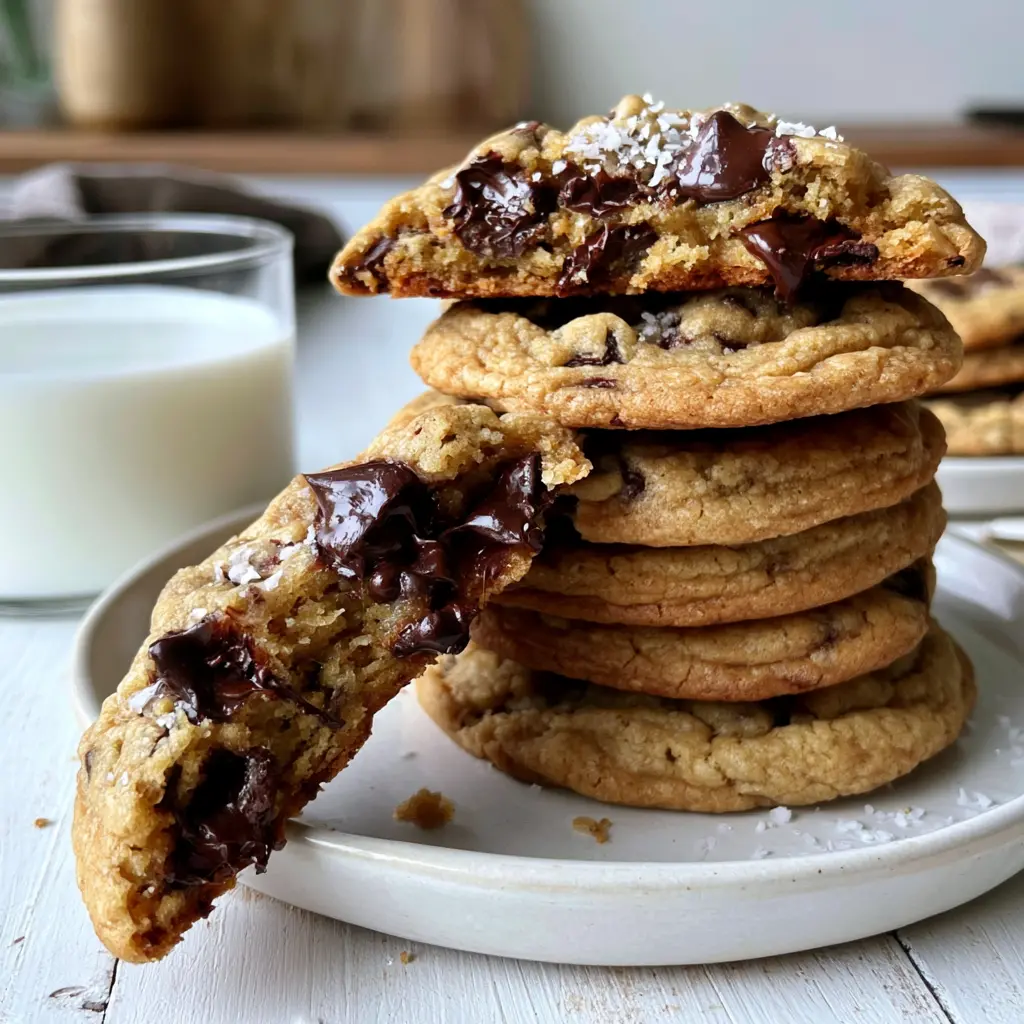 brown butter chocolate chip cookies - final presentation