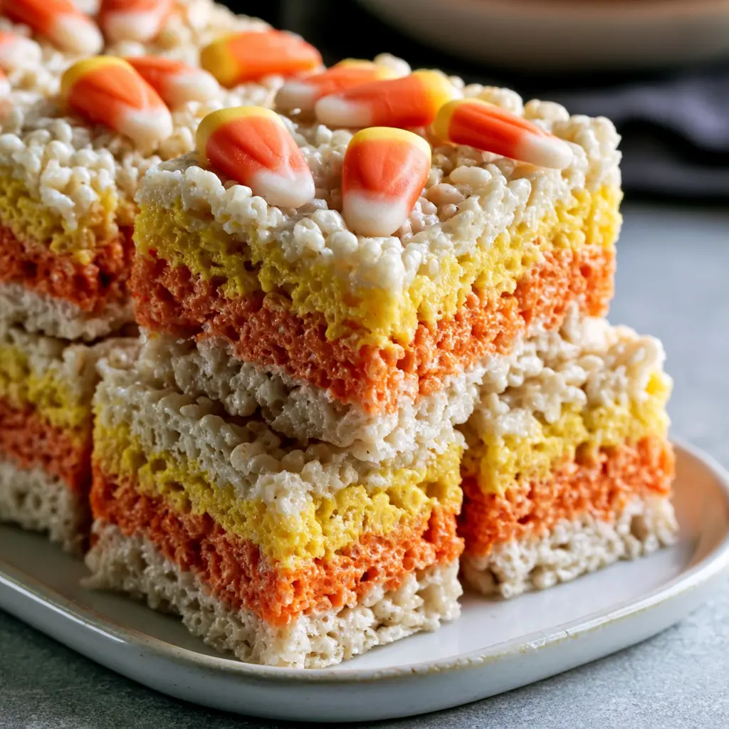 candy corn rice krispie treats 161991135