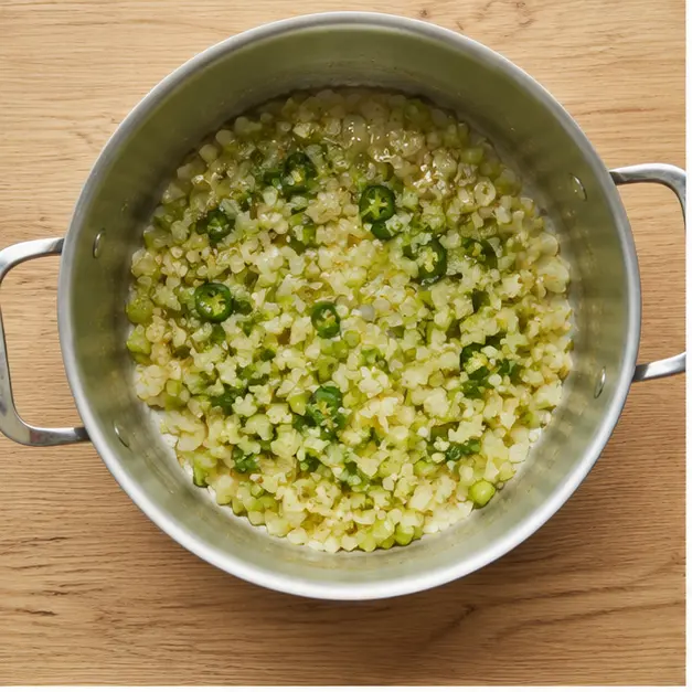 Step 1: Sauteing aromatic vegetables
