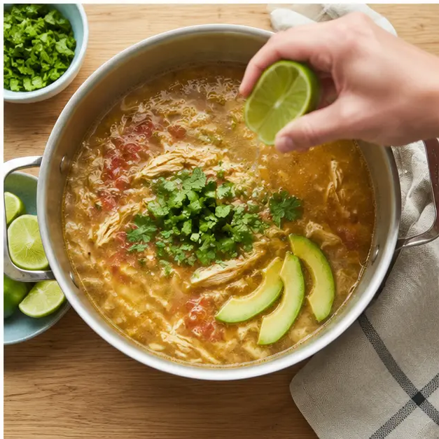 Step 4: Finishing with fresh lime juice