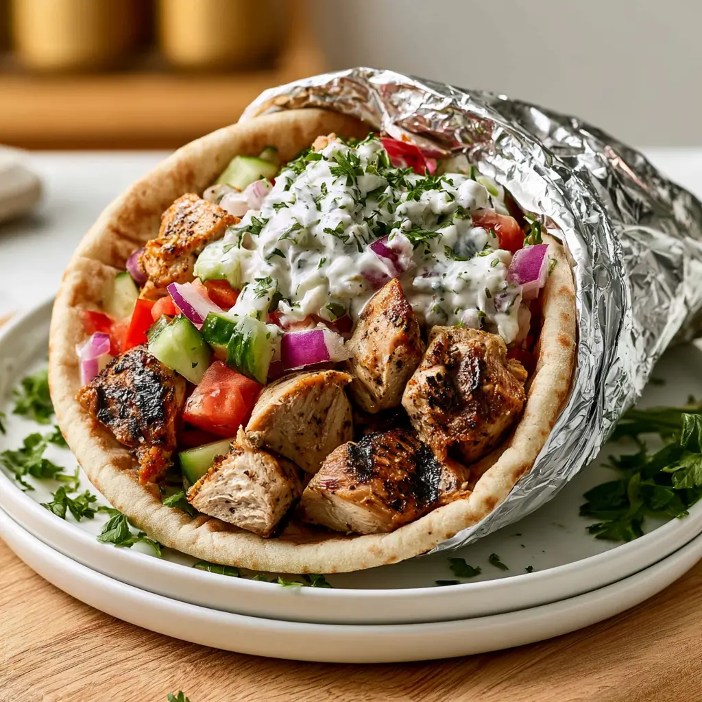 chicken gyros - final presentation