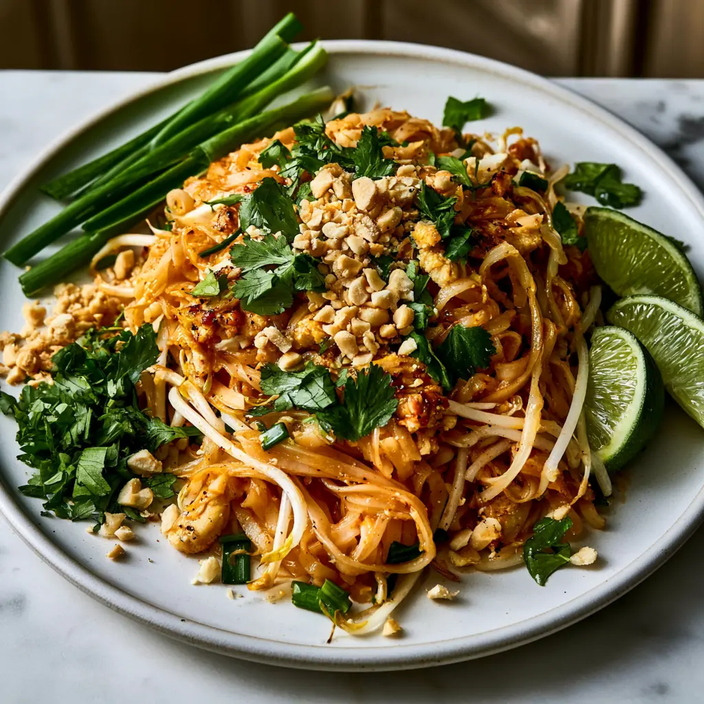 chicken pad thai - final presentation