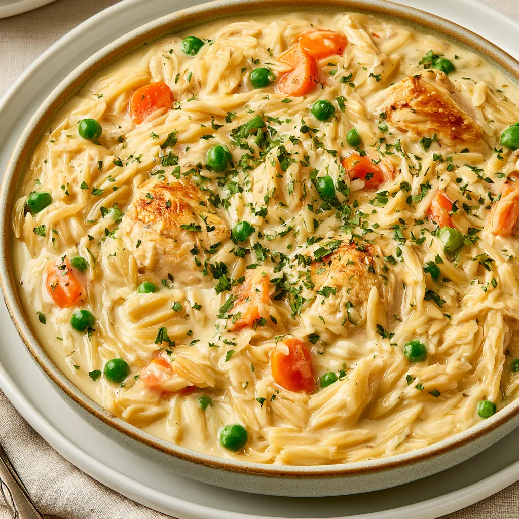 chicken pot pie orzo 459323435
