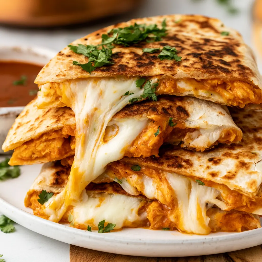 chicken quesadillas - final presentation