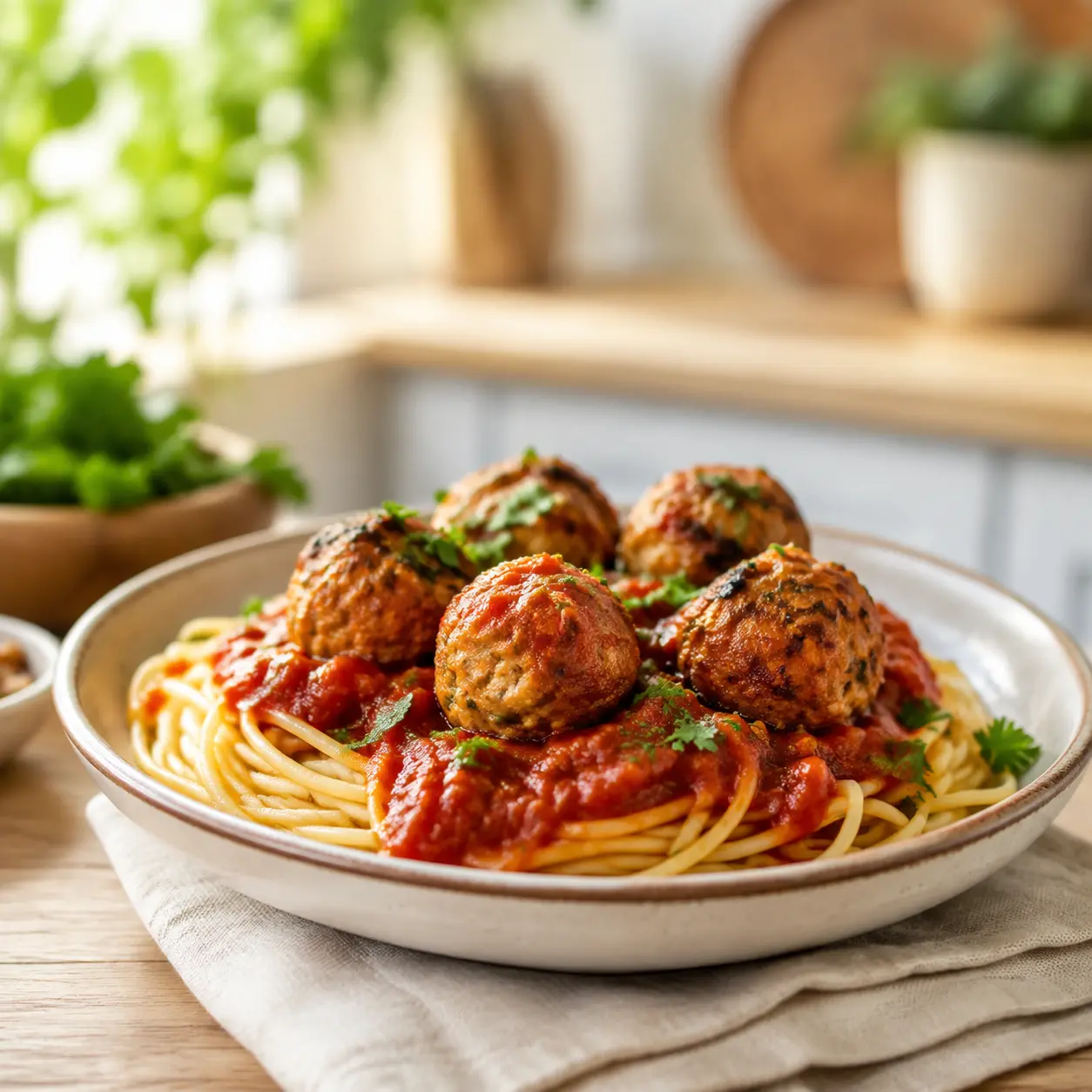 chickpea meatballs - final presentation