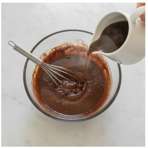 chocolate passionfruit layer cake - step 2