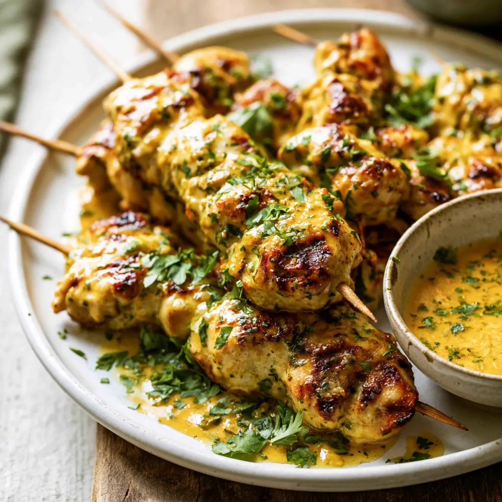 cowboy butter chicken skewers 159055230