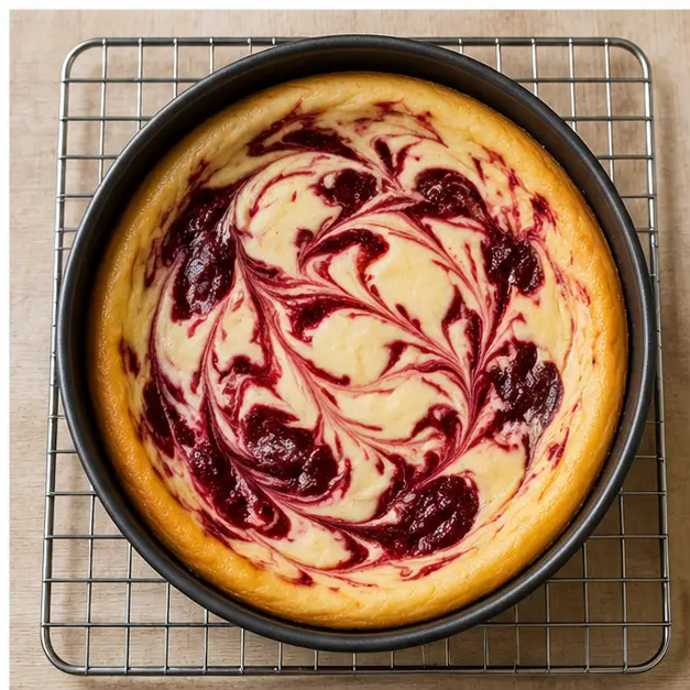 Step 4: Baking until the edges are set and the center jiggles