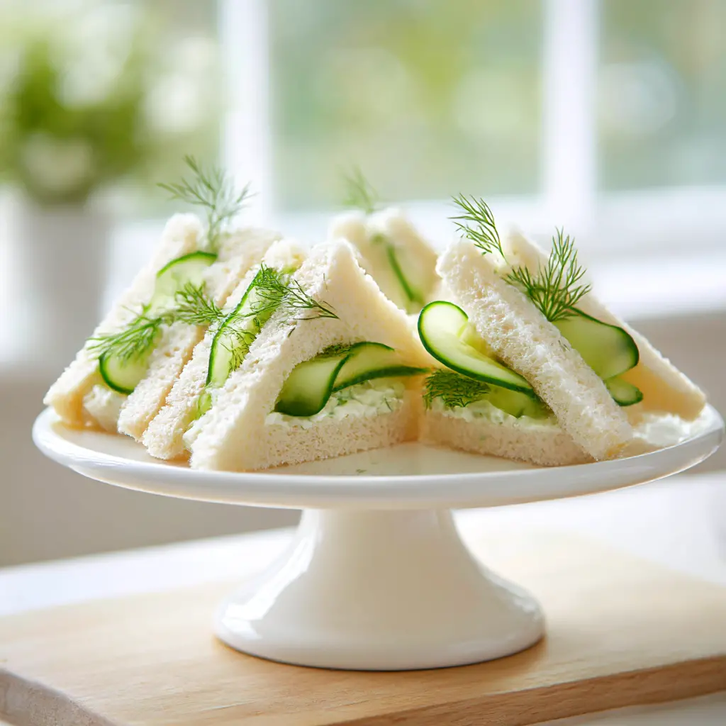 cucumber sandwiches - final presentation
