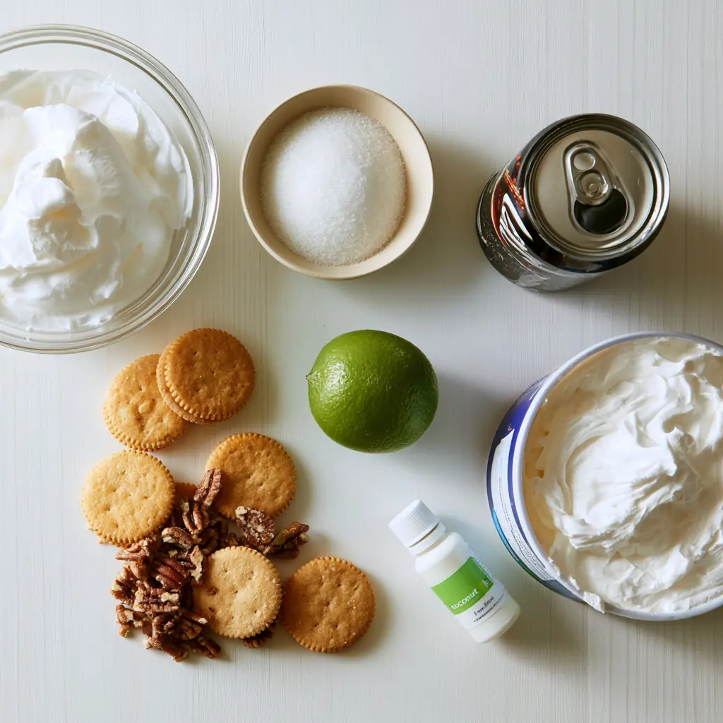 dirty soda icebox pie - main ingredients
