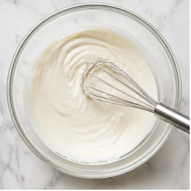 Step 1: Whisk together the creamy base