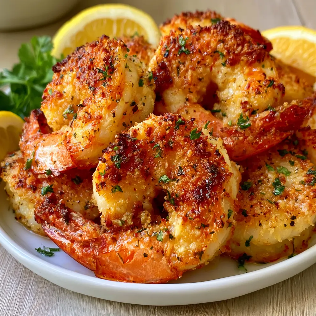 garlic parmesan baked shrimp 702216149