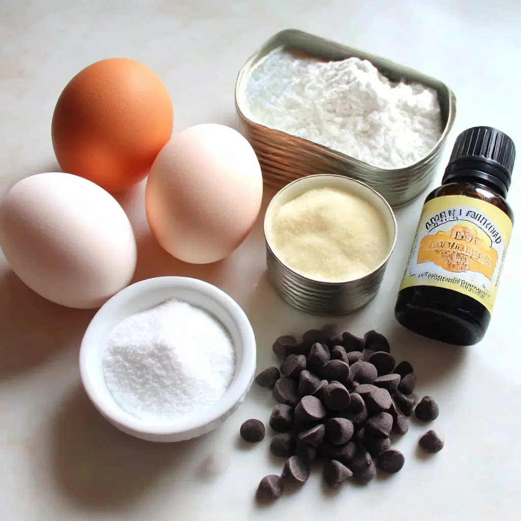 ghost meringue cookies - main ingredients