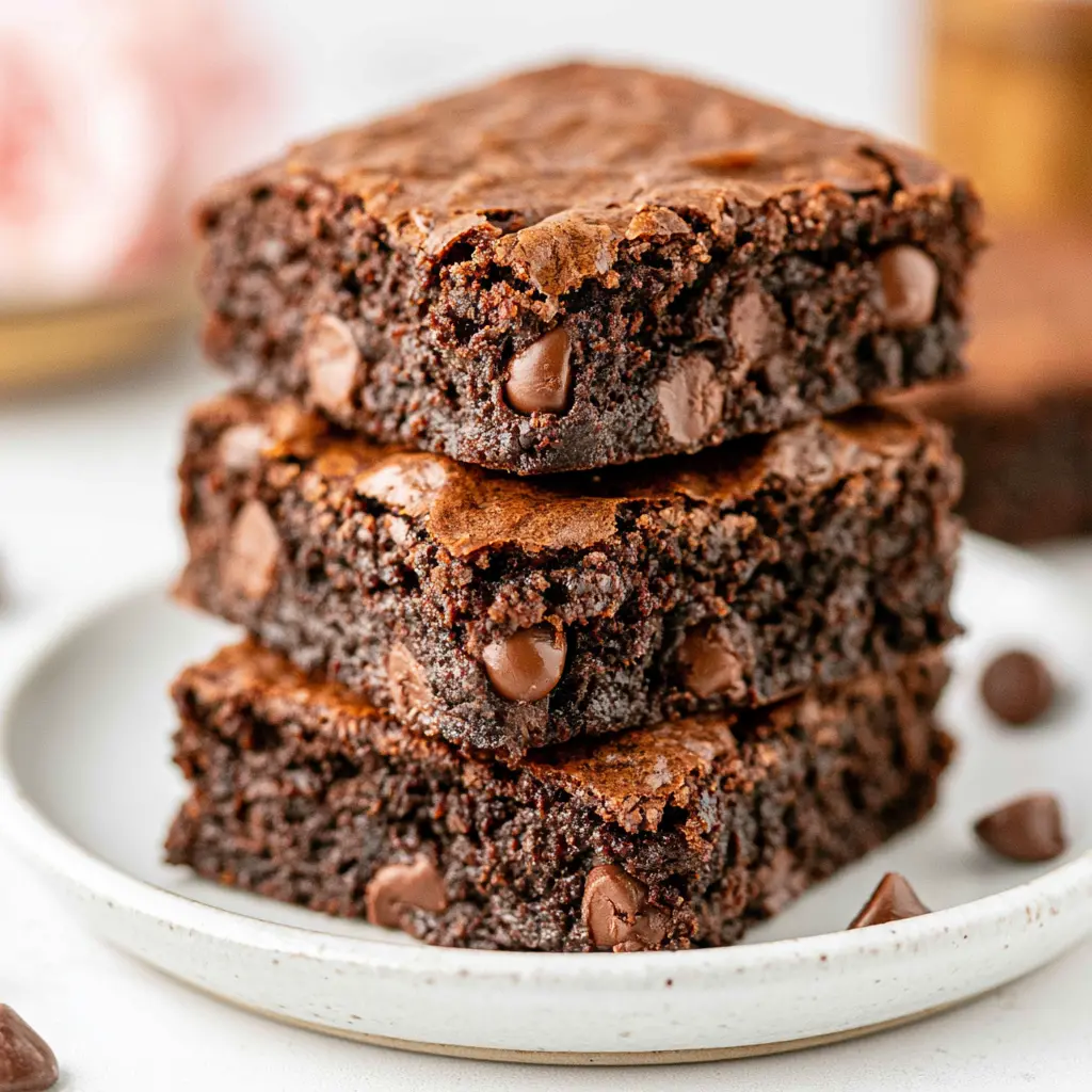 grandmas simple brownies - final presentation