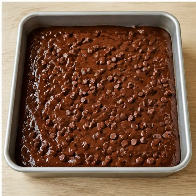 Step 4: Spread batter in the pan and bake until set