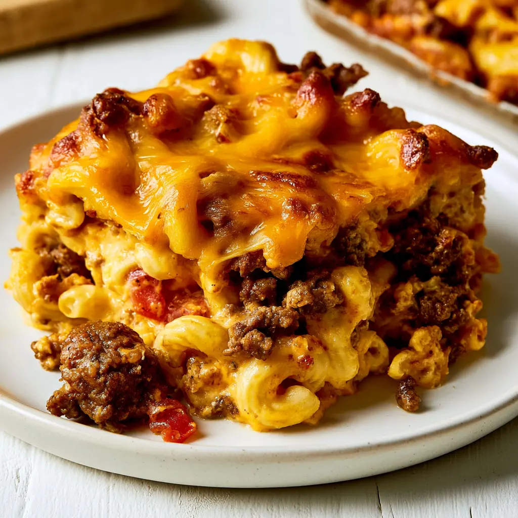 hamburger casserole - final presentation
