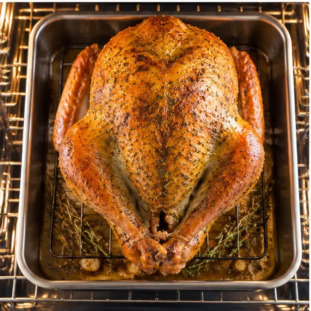 Roast on the rack until the skin turns golden brown