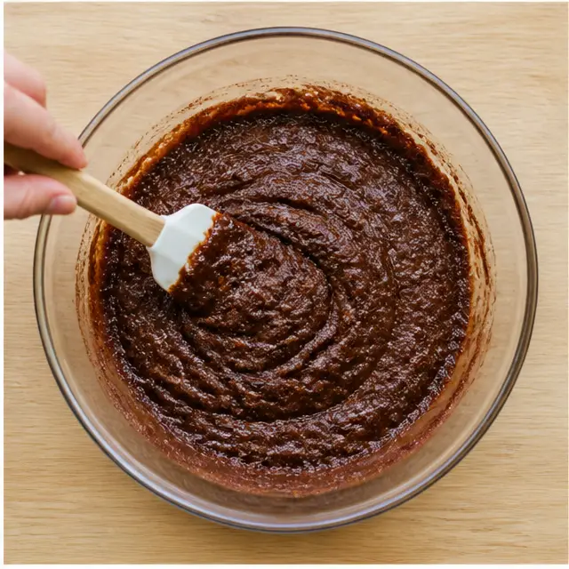 Stir in both sugars until fully combined