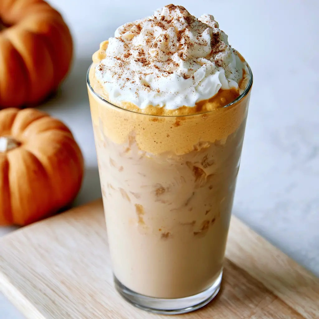 iced pumpkin chai latte - final presentation