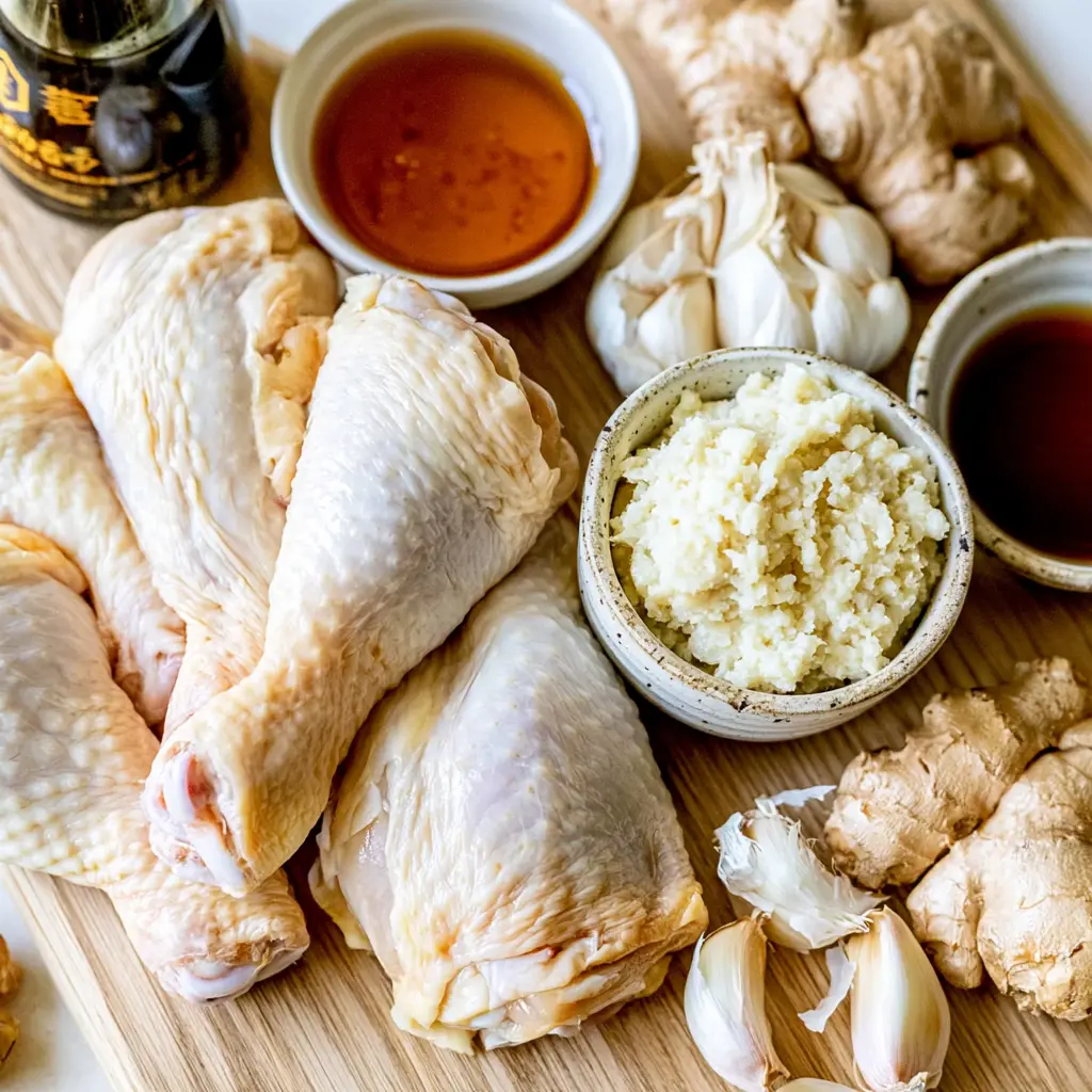 miso chicken thighs - main ingredients