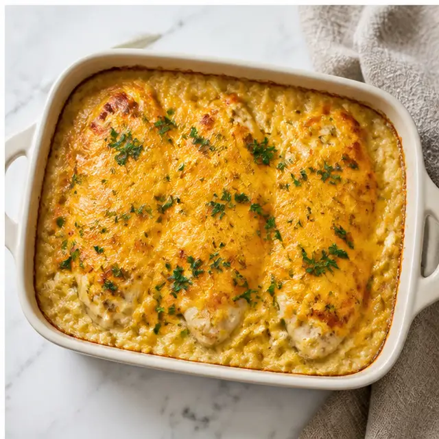 Step 4: Melting the cheese on the finished casserole