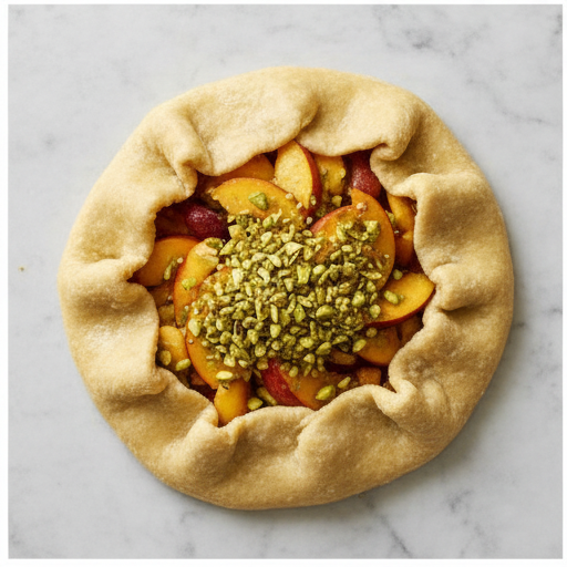 peach pistachio galettes - step 3