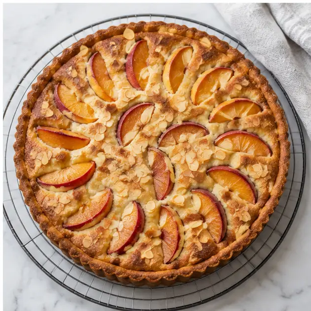 Baking the tart golden
