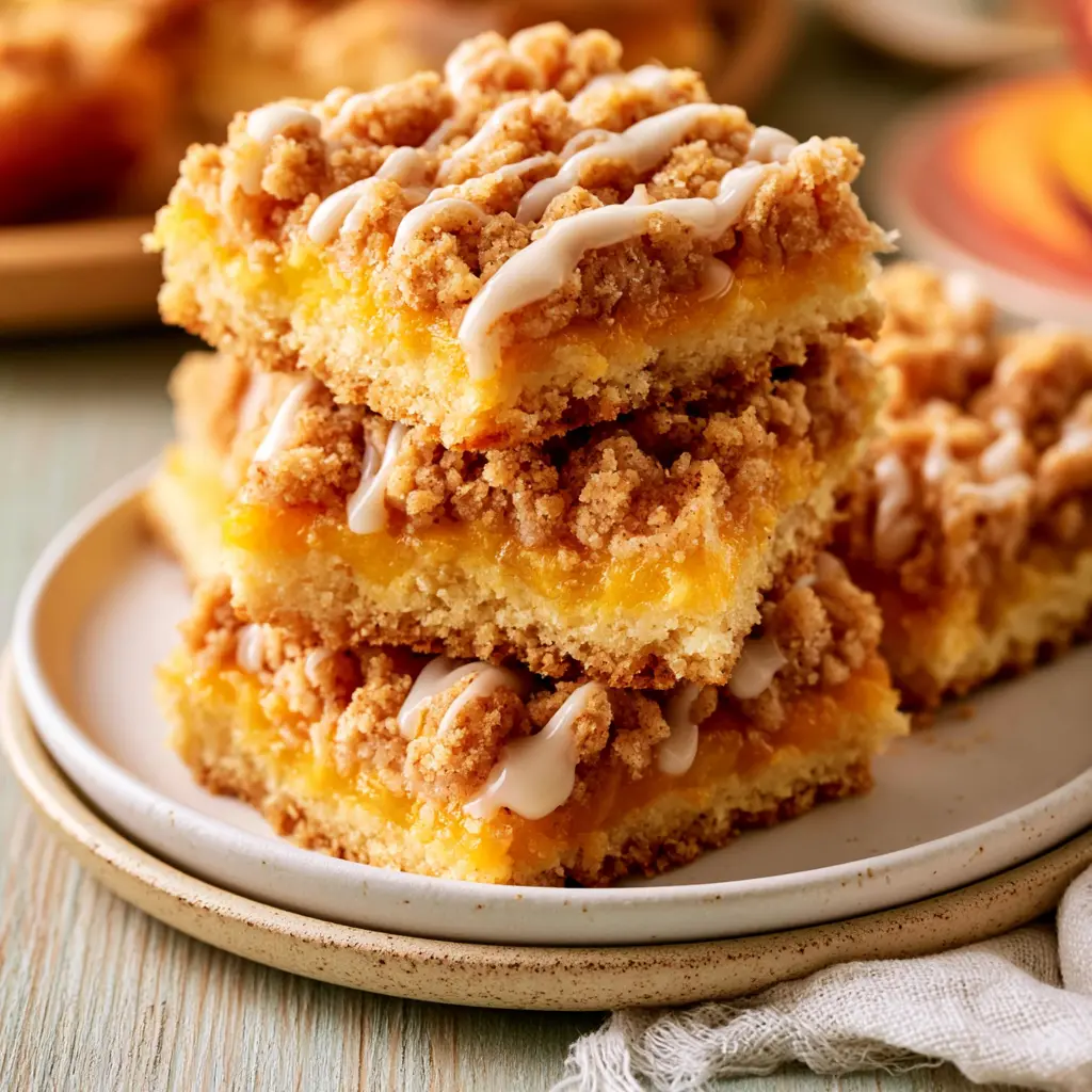 peach crumb bars - final presentation