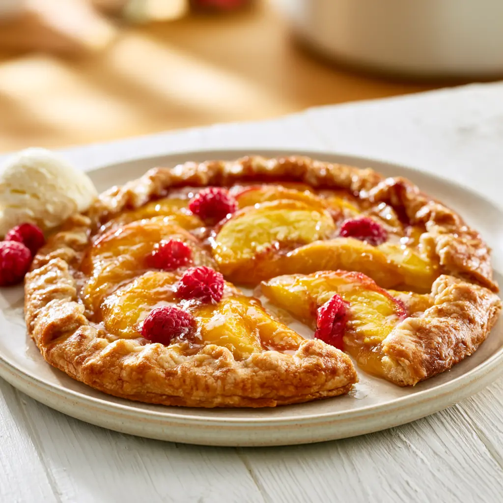 peach galette - final presentation