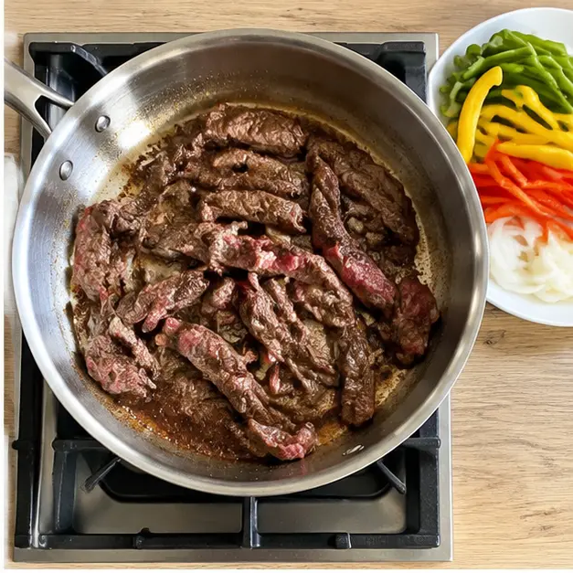 Step 2: Sear the steak in a screaming-hot skillet.